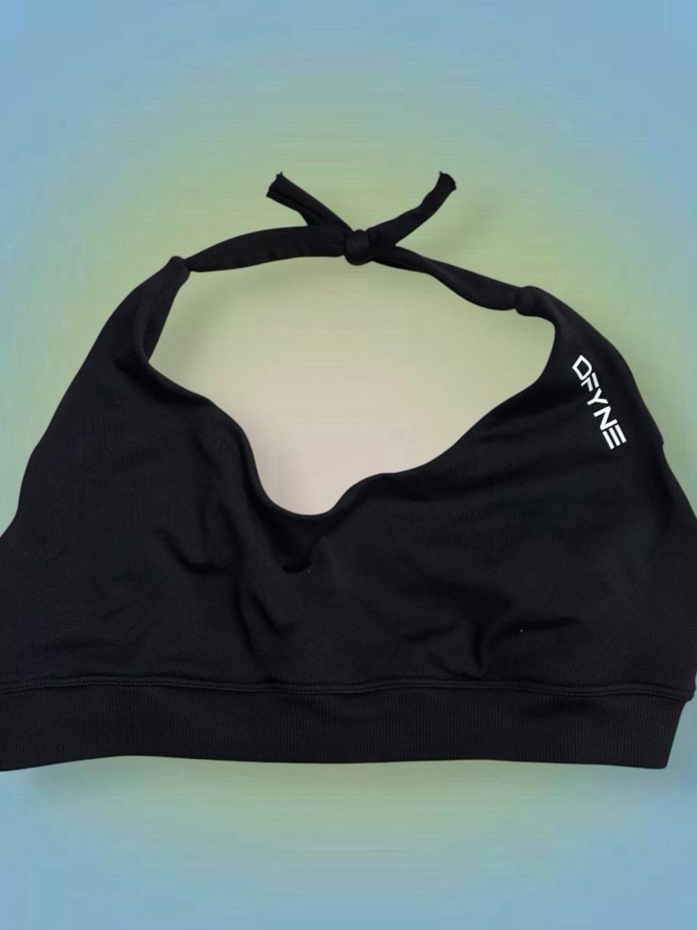 DYNE Black Halter Sports Bra